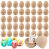 5-20pz Uova di Pasqua in Cartapesta Giocattolo da Dipingere Fai da Te per Bambini Scatola Regalo Sorpresa Uovo in Cartone Riempibile Decorazioni per Festa di Pasqua