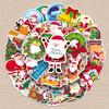 52 Creative Christmas Graffiti Stickers for Water Bottles, Suitcases, and Phone Cases