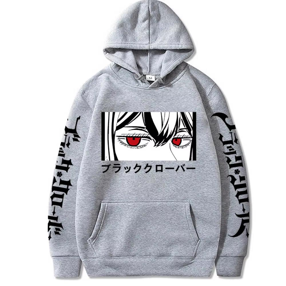 

Hot Japanese Anime Black Clover Unisex Hoodies Manga Yuno Grinbellor Eyes Print Long Sleeve Winter Keep Warm Harajuku Sweatshirt 3XL