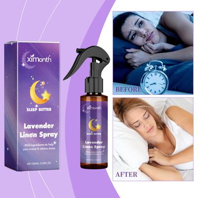 Levandulový sprej, Levandulový polštářový sprej na spaní, Levandulový olej ve spreji - Relaxace, Aromaterapie, Usínání, Pokoj .100 Ml
