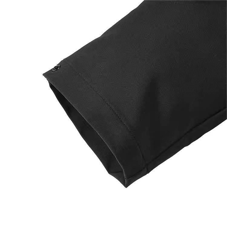 Skechers Sports Series Solid Color Mid-Rise Straight-Leg Woven Sports Pants Men Pants Carbon-Black P423M018-0018