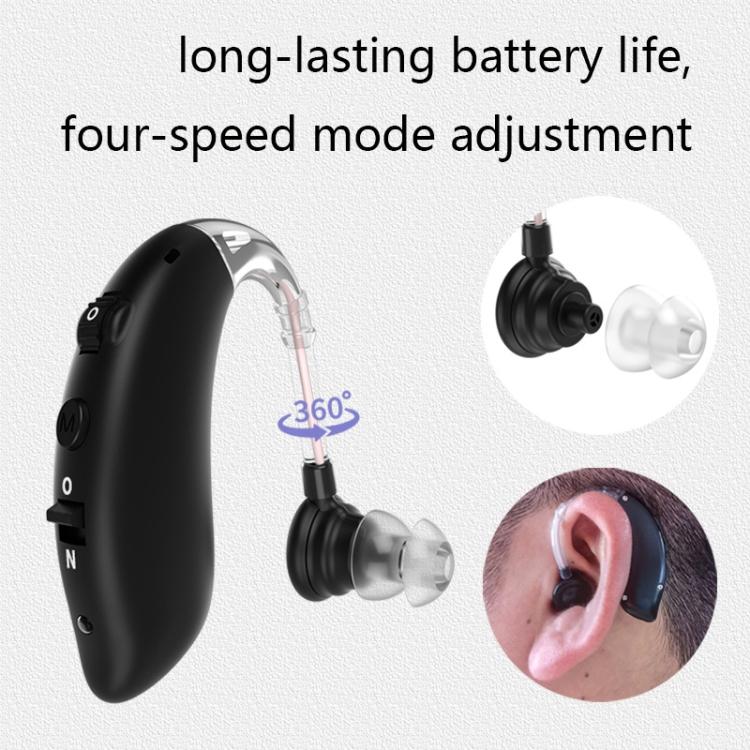 GM-105 Elderly Hearing Aid Sound Amplifier Intelligent Noise Reduction Sound Collector, Style: US Plug