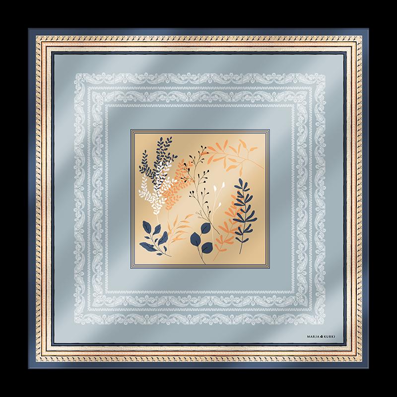 MARJA KURKI Double-Sided Mulberry Silk Square Scarf