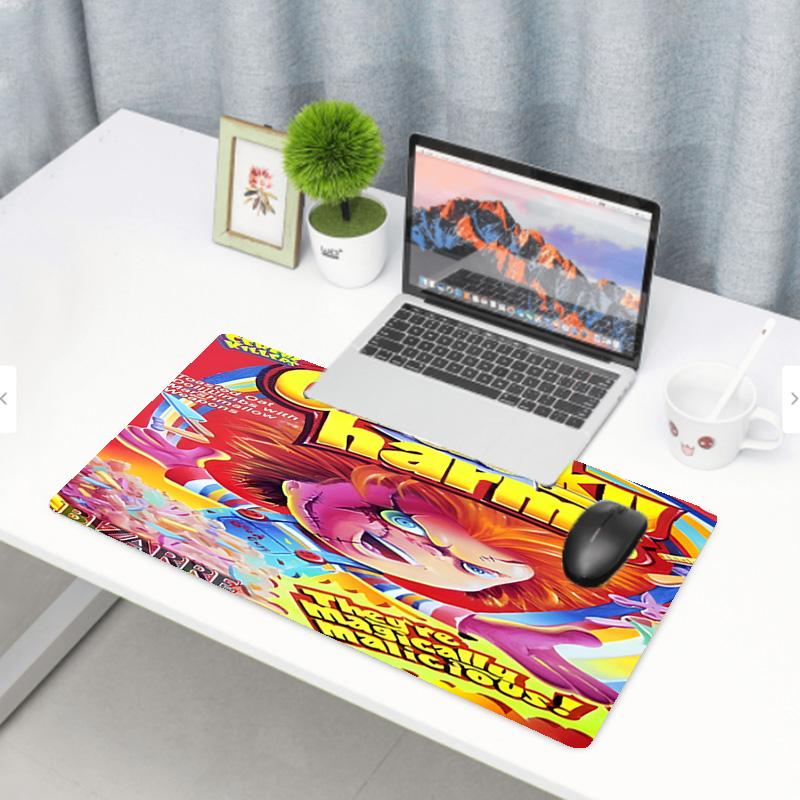 Chucky Print Mouse Pad, Anti‑Slip Desktop keyboard Mat, for PC Laptop Gaming Working Daily Use, Cool Festival Surprise Gift