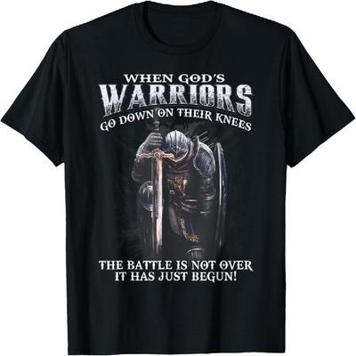 Wanneer God Krijgers Op Hun Knieën Gaat T-shirt