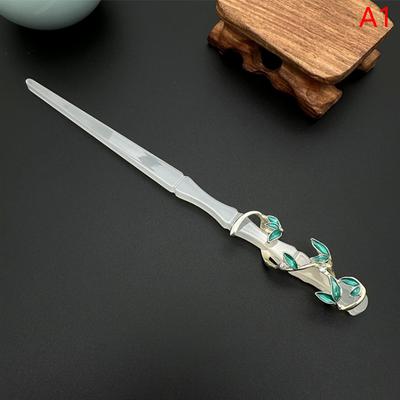 Koreanische chinesische Hanfu Bambus Haarnadeln Blatt Haarstab Mädchen Kopfschmuck