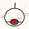 Hummingbird Feeder, Beautiful Hanging Bird Feeder with Circular Metal Frame and Metal Bottle. Hummingbird Feeder