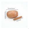 Darning Egg with Handle Smooth Wooden Handheld Clothing Mending Tool for Knitters,