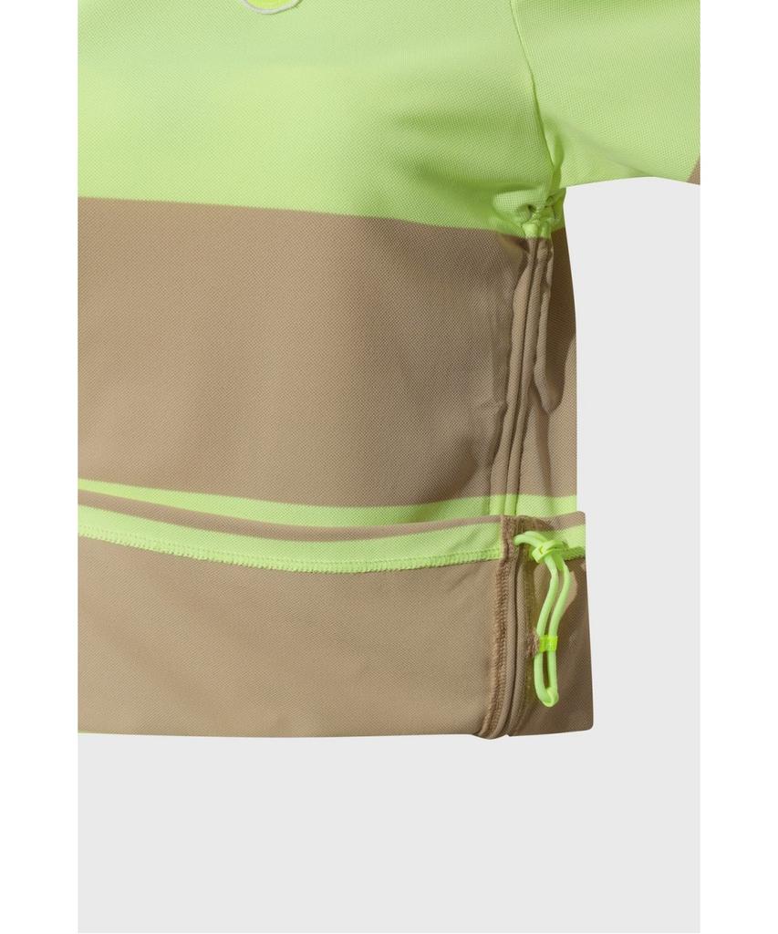 WAAC Women Side Shirring Stripe Polo Wwtcm26303Bex