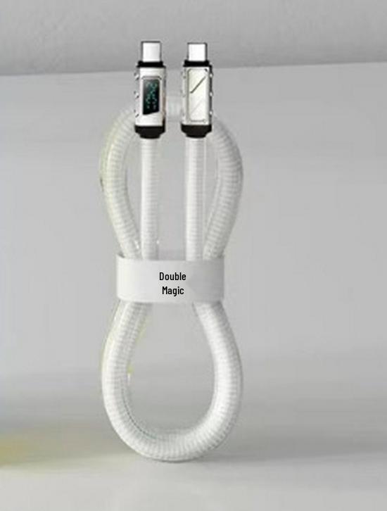 BeMo 240W Fast Charging Type-C Cable with Smart Chip & Ice Crystal Digital Display