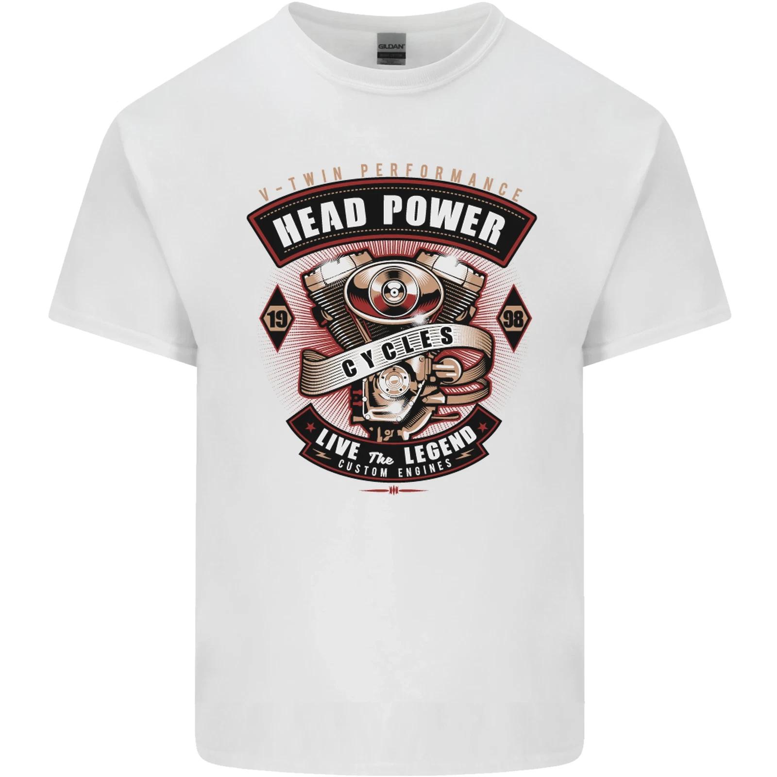 Head Power Motorcycle Motorbike Biker Kids T-Shirt Childrens 3XL