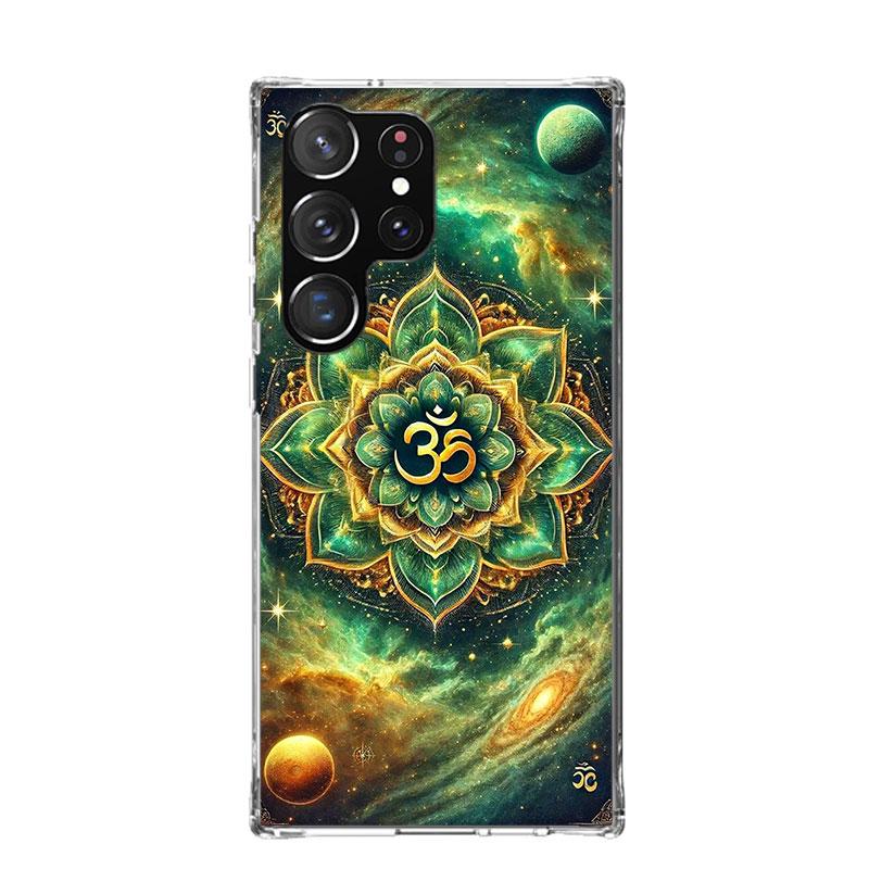 Mandala Chakra Insist Yoga Phone Case For Samsung Galaxy S26 S25 Edge S24 S23 FE S22 Ultra S21 Plus S20 + Fundas Cover Coque Gal