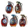 Militärische Hand Whiskey Flasche Graviert Granate Whiskey Glas Für Bar Büro Wein Cocktail Flasche Statue Veteran Gedenk