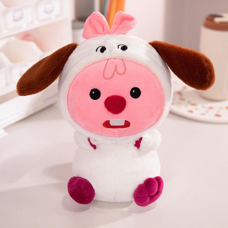 

Трансформированная плюшевая игрушка-кукла Beaver, детская милая большая подушка-стойло 23cm【0.2kg】