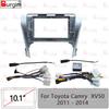 Car Radio Fascias Frame For Toyota Camry XV50 2011-2014 10 Inch Stereo Panel Wiring Harness Power Cable Adapter Canbus Decoder