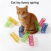 4 Bucăți Jucării cu Arcuri pentru Pisici Bobine Flexibile din Plastic Arcuri Spiralate Jucării Kicker pentru Pisoi pentru Pisici Urmărire Lovire Mușcare Vânătoare Joc Activ Exercițiu