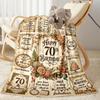 Vintage Celebration Blanket Soft & Cozy Perfect for Chair Office Chair Couch Four Seasons Multipurpose Playful Design Gift for Travel Home Birthdays