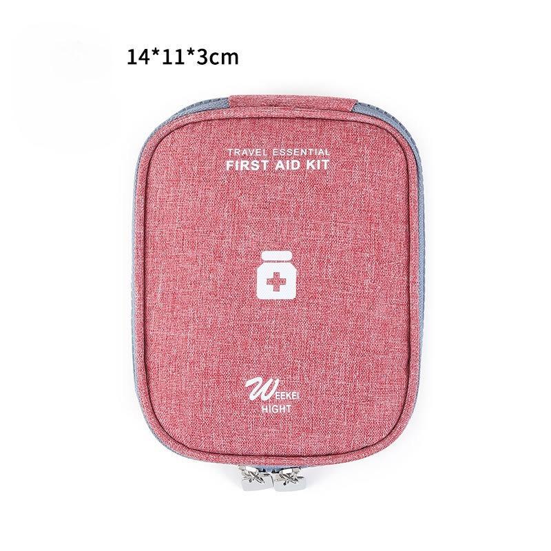 Outdoor-Erste-Hilfe-Notfall-Medizintasche, Medikamenten-Pillendose, Camping, Zuhause, Auto, Überlebensset, Emerge-Hülle, kleine 600D-Oxford-Tasche