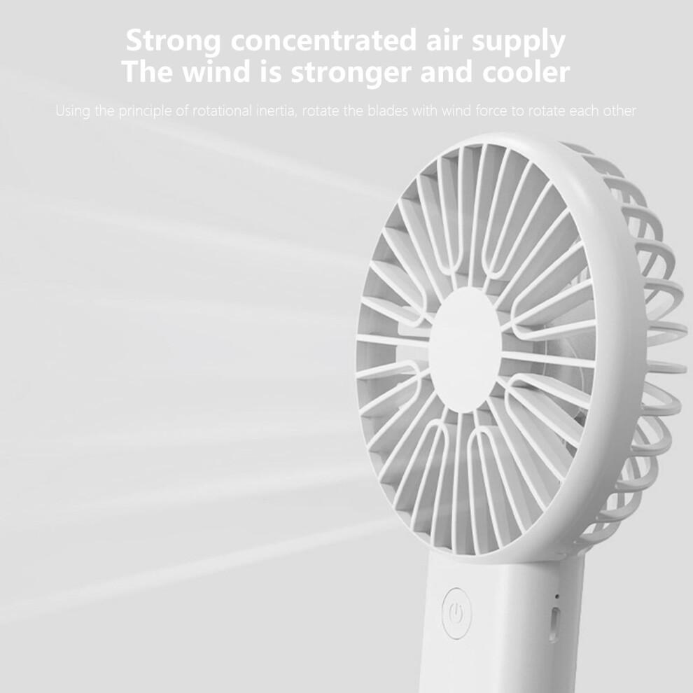 Yonrjhukm Handheld Fan Usb Rechargeable Mute Desktop Dormitory Small Fan Portable Outdoor High Wind Power Mini Handheld Fan