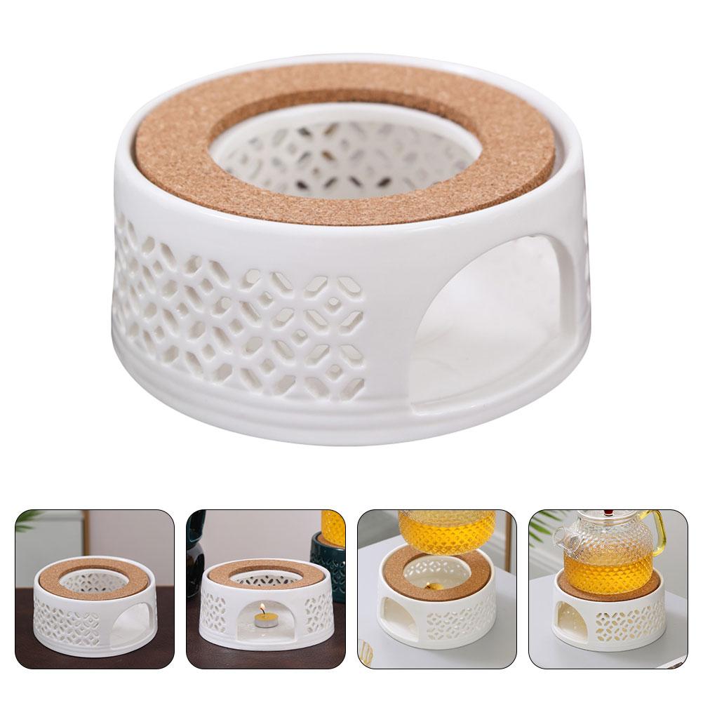 Керамическая грелка для чайника, подогреватель для чайника, подставка для чайной плиты, держатель для дома 13.4X13.4X6CM