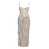 Good American Womens/Ladies Snake Print Mesh Maxi Sarong