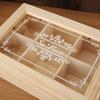 with Clear Lid Tea Bag Holder 6 Grids Jewelry Display Case Durable Desktop Organizer  Aromatherapy
