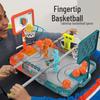 Creative Desktop Mini Basketball Set: Parent-Child Interaction Toy - Orange & Blue Rubber Shooting Game.