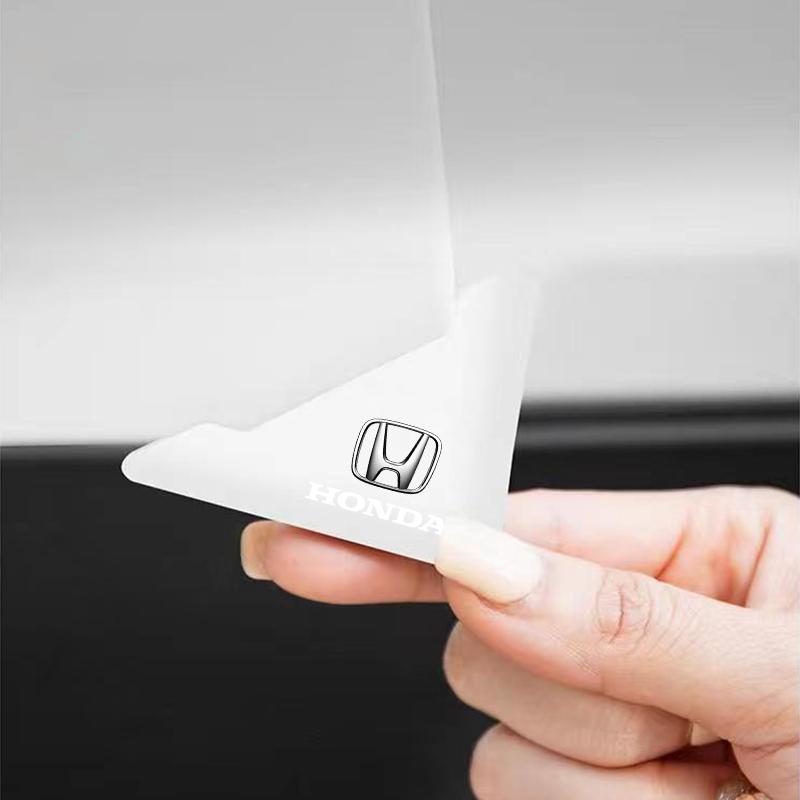 2Pcs Car Door Corner Silicone Protective Anti-Collision Cover For Honda Fit Mugen Insight Type S R VTEC DOHC Modulo Vezel Legend RR Si
