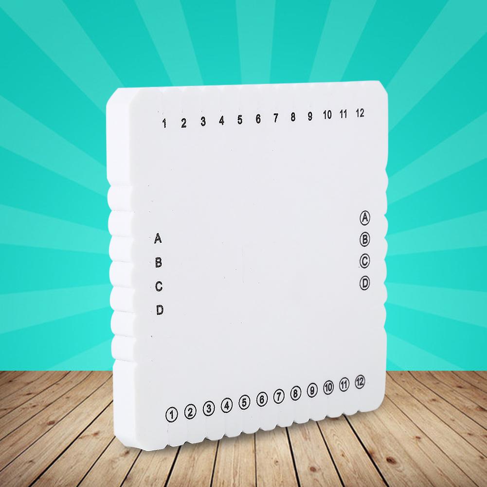 White Square EVA Foam Thread Disk Braiding Plate Braided Weaving Board(105mm)