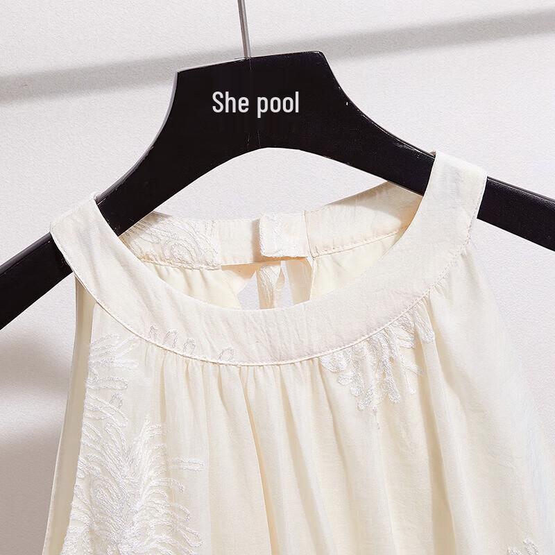 Vestido Midi de Verano para Mujer con Cuello Halter y Corte en A