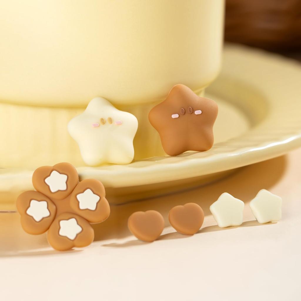 YOCORE Zestaw nakładek na drążki analogowe dla OLED, łatwe nakładki na drążki analogowe i nakładki na kciuki oraz D-pad Joy-Con i Switch/Switch Joy-Con, Instalacja, Antypoślizgowe nakładki,