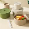 Large-Capacity Portable Bento Box Foodgrade Silicone Sealable Bowl Silicone Lunch Box  For Students