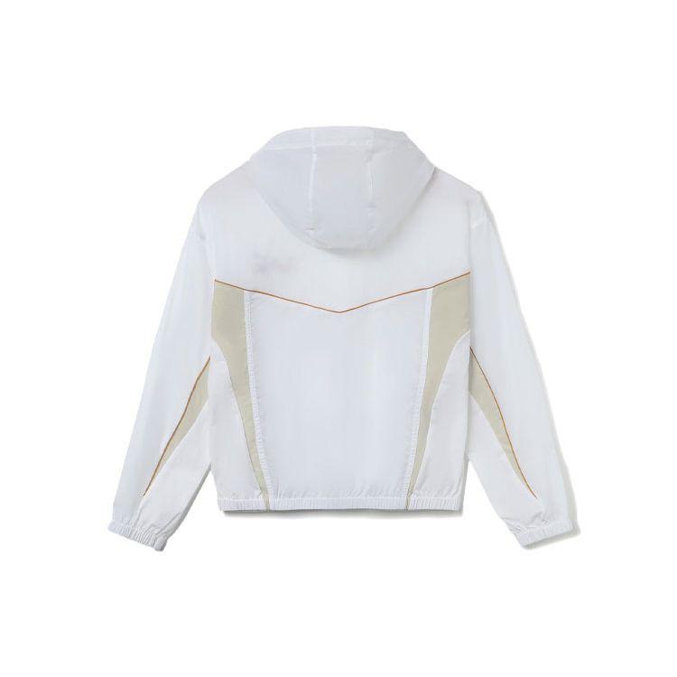 Li Ning Sports Lifestyle Series Loose Fit Hooded Windbreaker Women Outerwear White AFDR324-1