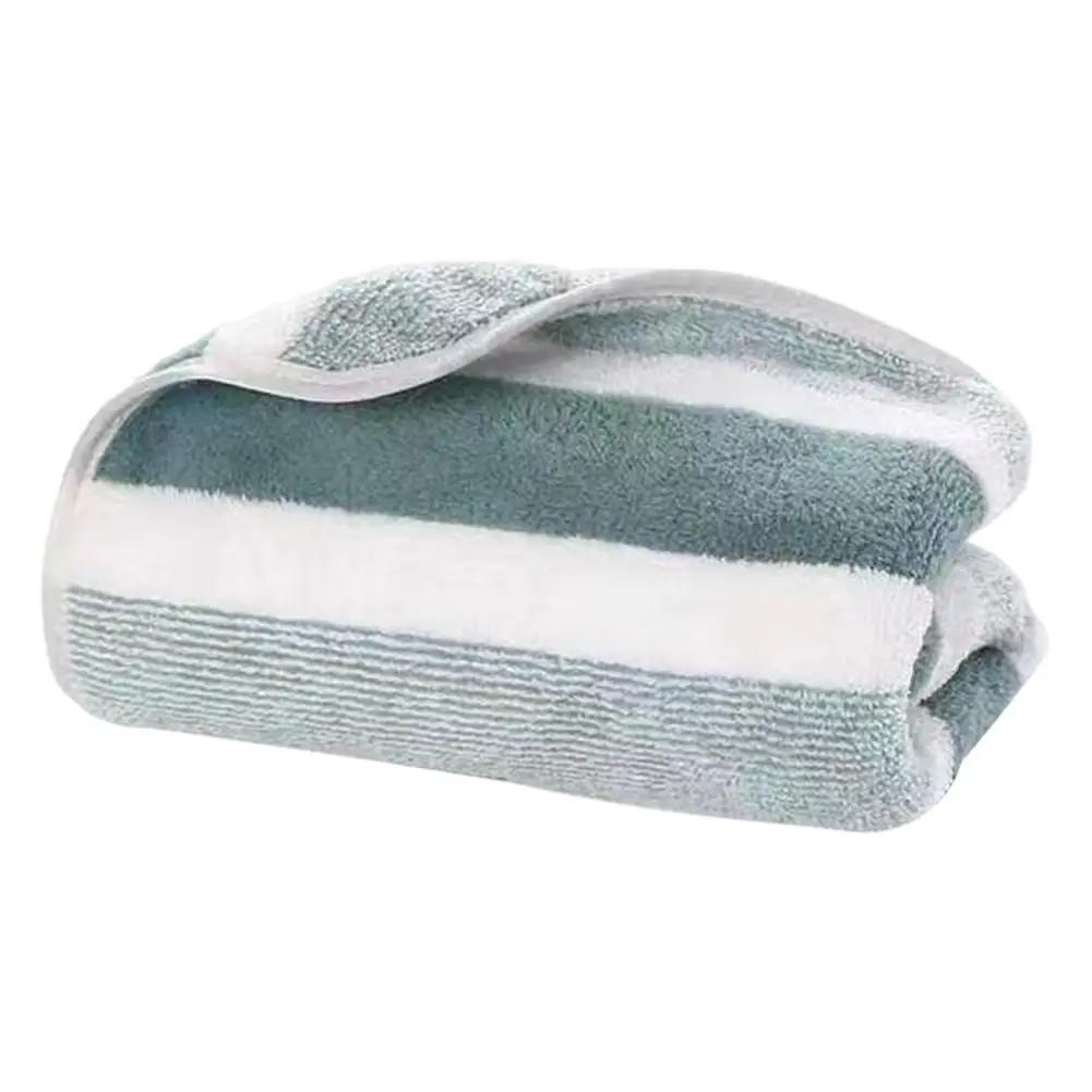

Набор быстросохнущих полотенец Мягкое полотенце для рук Банное полотенце Быстросохнущие Впитывающие полотенца для ванной комнаты Полосатый узор 35x75cm