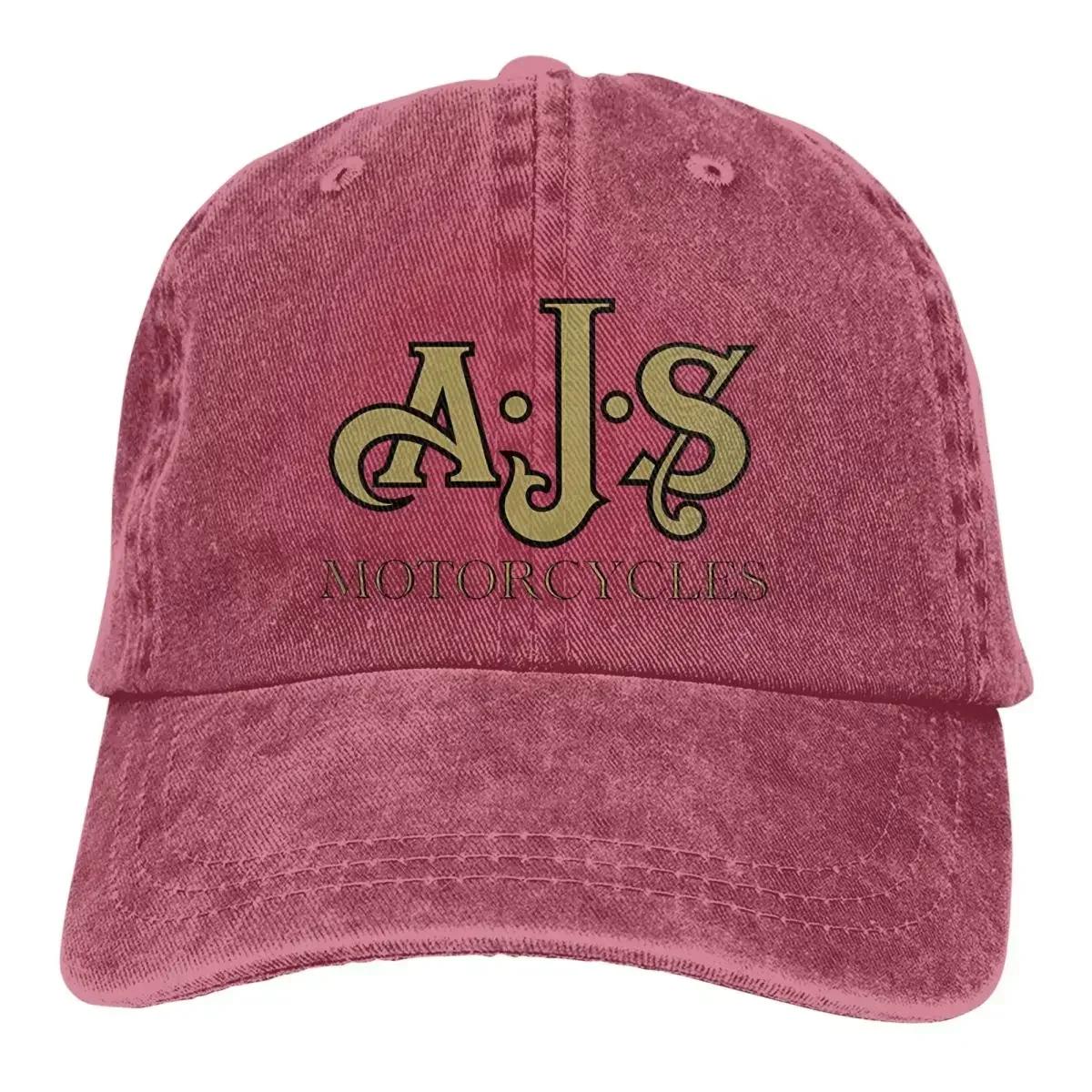 Summer Cap Sun Visor AJS MOTORCYCLES Hip Hop Caps Ajs Cowboy Hat Peaked Hats One Size