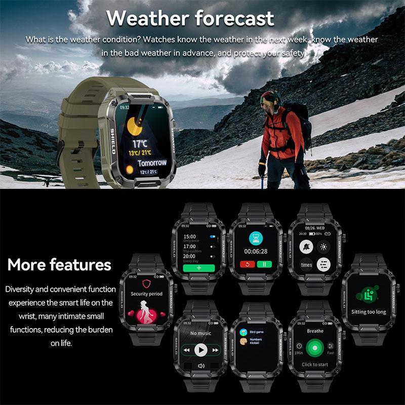 MK66 Smartwatch 2023: Full Touch Screen with Blood Pressure & Oxygen Monitoring