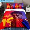 Set Biancheria da Letto 3 Pezzi Football Spirit Ya-mal, Include 1 Copripiumino e 2 Federe Perfetto per Camera da Letto, Dormitorio, Regalo di Natale per Fan