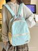 Schoolbag New Student School Bag 1011 New Boys and Girls Large Capacity Backpack Small Fresh Contrast Color Lightweight Backpack