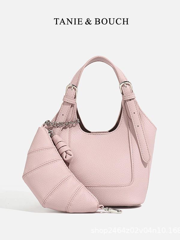 

2025 Women s Casual Crescent Bucket Bag - Versatile Shoulder & Crossbody Handbag for Commuting Black