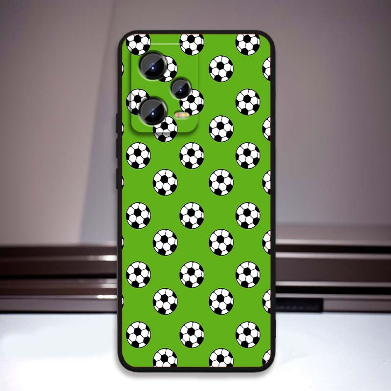 

Аниме-дизайн с футболом для Xiaomi Redmi Note 15 14 13 12 12S 11E 11 11S Pro Plus 4G 5G Черный мягкий чехол для телефона из ТПУ Redmi Note 12 4G