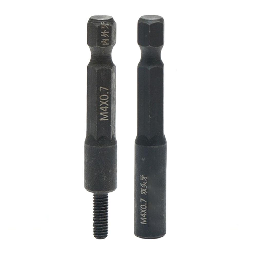 2 Socket Adapters for M5 and For 4mm Self Tapping Screws with 1/4 Inch Hex Shank Suitable for Drilling Applications