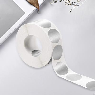 300x Selbstklebende Runde Rubbelaufkleber Etiketten Karte für