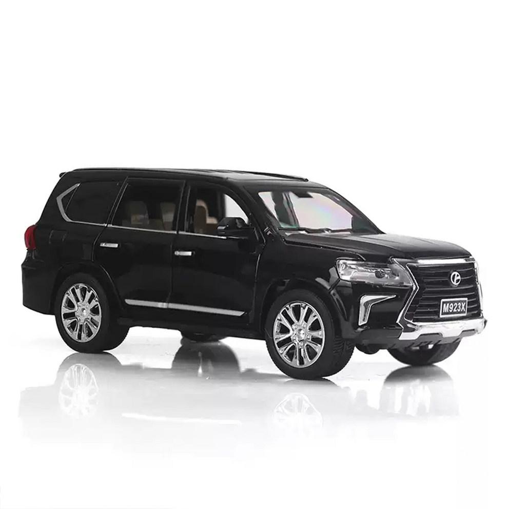 MyCar 1:24 Scale Lexus LX570 Die-Cast Metal SUV Model Car for Display & Decoration, White, 1pc