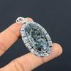 925 Sterling Silver Oval Kambaba Jasper Gemstone Bezel Handcrafted Wife Pendant