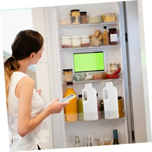 NUOLUX 3-Piece Water Jug, Food-Grade Plastic Jar with Lid, Ergonomic Handle, Lightweight and Portable for Water Storage