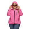 Women's Solid-color Hooded Long-sleeved Windbreaker, Mountaineering Sports Windbreaker, Jacket And Top