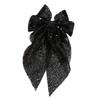 Sequined Ribbon Hair Bows Hair Styling Accessory for Daily and Special Event Sparkling Hair Clip for Women Girl Party Wear