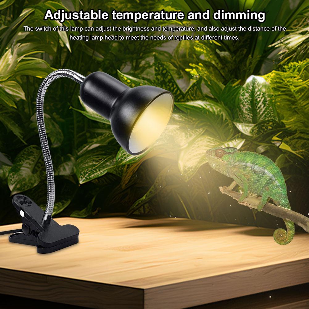 Wärmelampe für Reptil Schildkröte Aquarium Tank Heizlampen Halter mit Klemme Amphibien Reptil Lichtständer für Schildkröte/Schlange/Eidechse