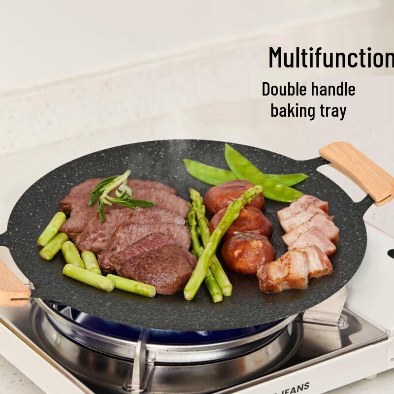 CAMEL Outdoor Double Handle BBQ Grilling Pan