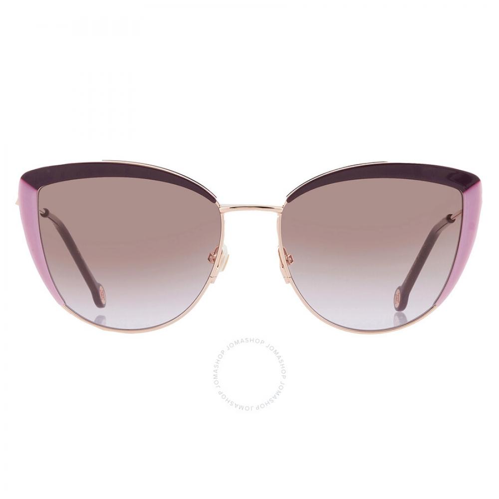 

Carolina Herrera Brown Violet Cat Eye Ladies Sunglasses HER 0112 S 0RY8 QR 58